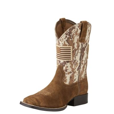 Ariat Patriot Kahverengi / Camo Western Csizma Çocuk (26899-801)